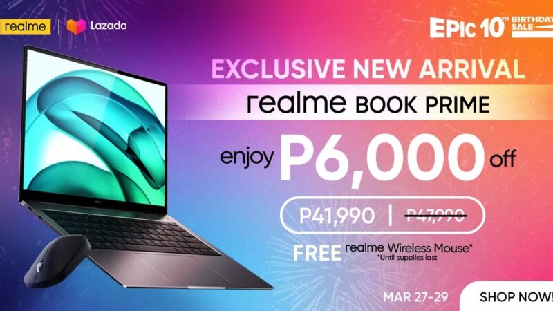 realme Book Prime debuts at P6,000 OFF during Lazada’s 10th Birthday Sale starting March 27