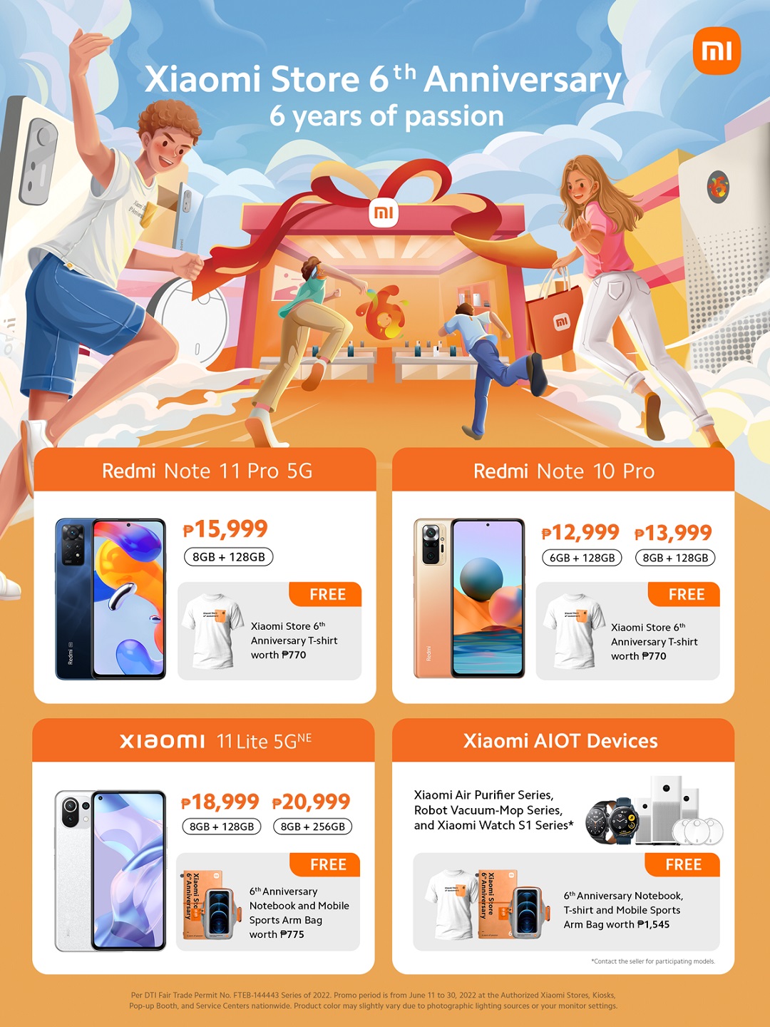 Celebrates Xiaomi’s 6th anniversary with exciting deals, freebies, in-store activities
